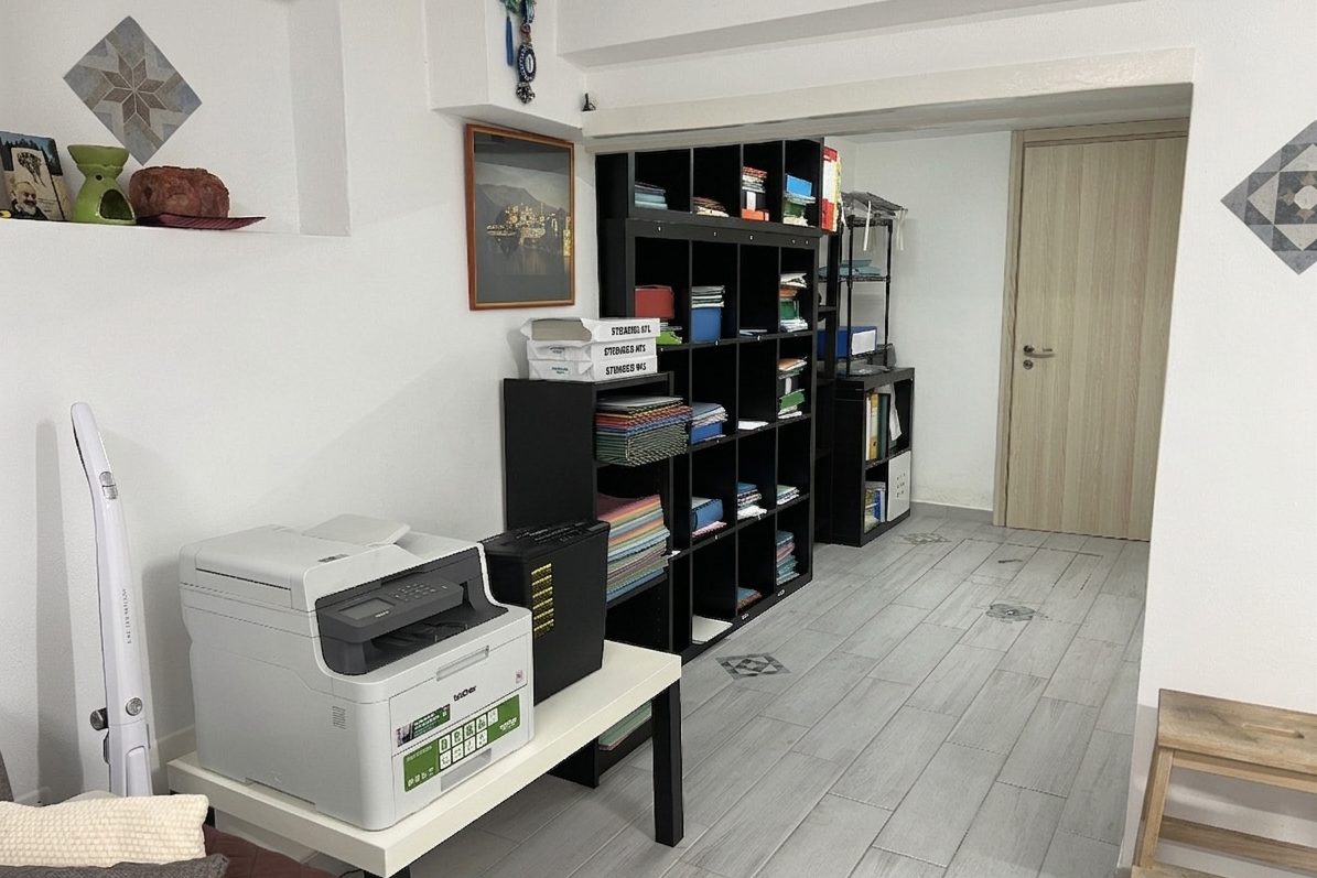 Uno scorcio dell'ambiente di lavoro dello studio tecnico Gasparre